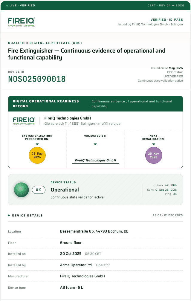 Qualified Digital Certificate — page 1